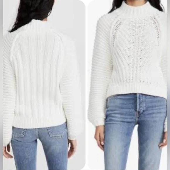 Free People Ivory Chunky Knit Sweater - Picture 4 of 9